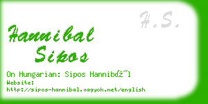hannibal sipos business card